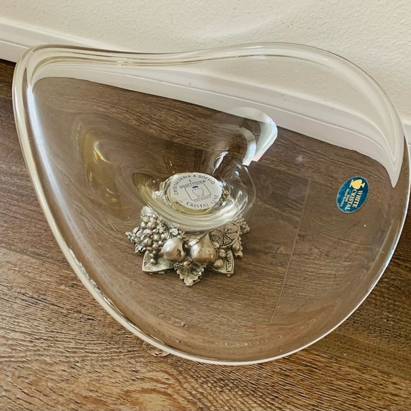 White cristal hand made vase in Italy - Picture 14 of 15